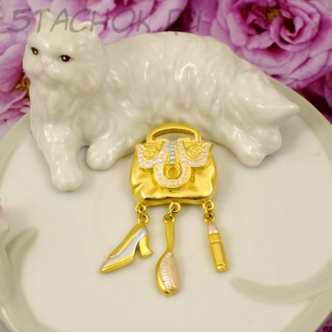 Брошь "Аксессуары модницы" (США)