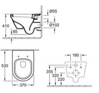 Унитаз Villeroy&Boch Omnia 5684 H101 схема 6