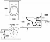 Унитаз Villeroy&Boch O.Novo 5660 HR01 схема 6