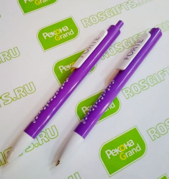 Ручка Forte фиолетовая с белым