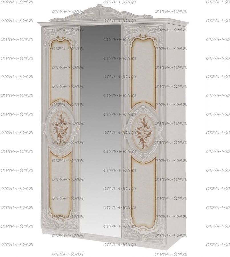 Шкаф 3-х дверный Роза Диа Мебель (143х60х242)