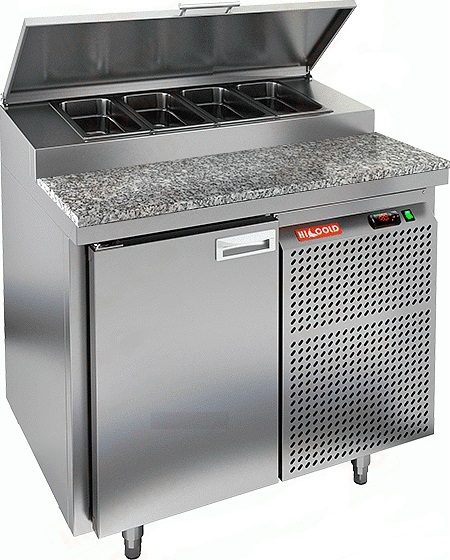 Стол для пиццы Hicold PZ1-1/GN(1/3H) камень