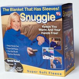 Плед-одеяло с рукавами Snuggie, цвет красный, вид 5