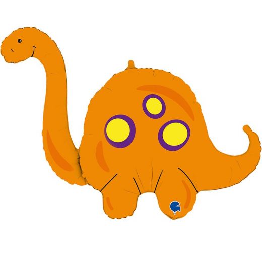 Шар ФИГУРА/44" Оранжевый Бронтозавр / G 112 см