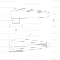 Ручка Glass Design Oka. схема