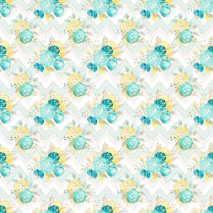 Хлопок Перкаль Мятные цветы с узором 50х37 limit