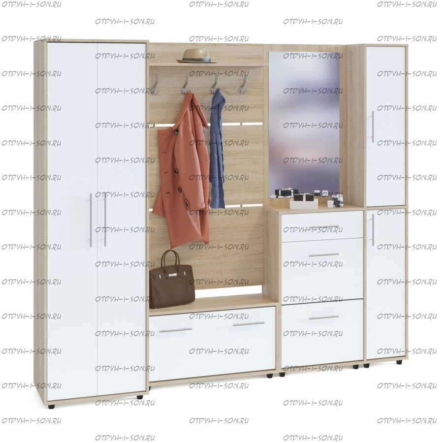 Прихожая Сокол ШО-1+ВШ-3.1+ТП-3+ТП-4+ПЗ-4 (240х43х209)