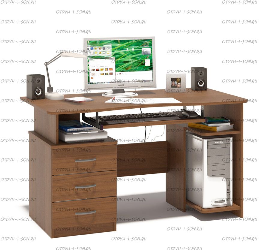 Стол компьютерный Сокол КСТ-08 (КСТ-08.1) (130х60х74)