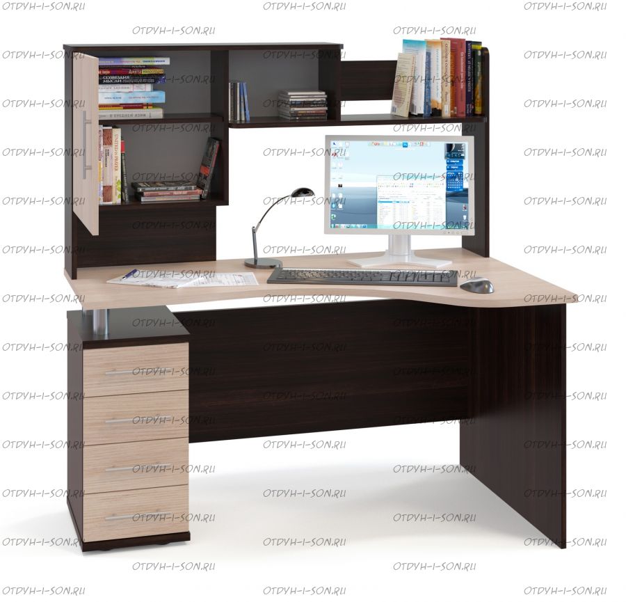 Стол компьютерный Сокол КСТ-104 (КСТ-104.1) + КН-14 (140х86х147)