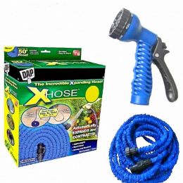 Шланг поливочный с насадкой Xhose (Икс Хоуз), цвет синий, вид 9