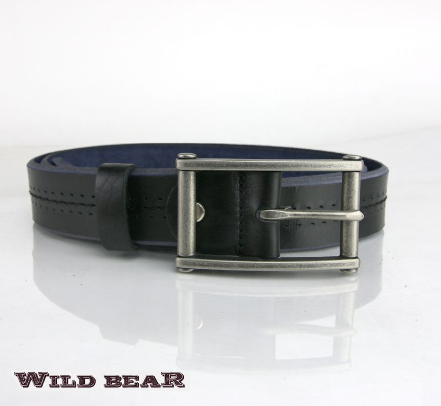 Ремень WILD BEAR RM-008m Black (в кожаном чехле)