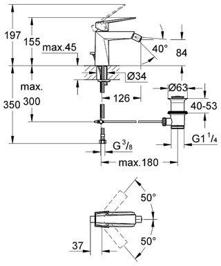 Смеситель Grohe Allure Brilliant для биде 23117000 ФОТО