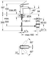 Смеситель Grohe Allure Brilliant для биде 23117000 схема 4