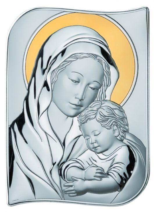 Миниатюра "Мадонна с младенцем" (Италия, 9х13 см)