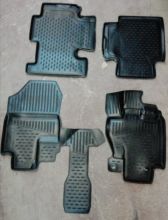 Коврики 3D в салон для HONDA Freed, 2008-2016, 4шт. (полиуретан)