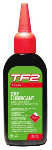 Смазка 7-03034 с ТЕФЛОНОМ. сухая погода для цепи/тросов/перекл. TF2 PLUS DRY CHAIN LUBRICANT 75мл (10) WELDTITE (Англия)