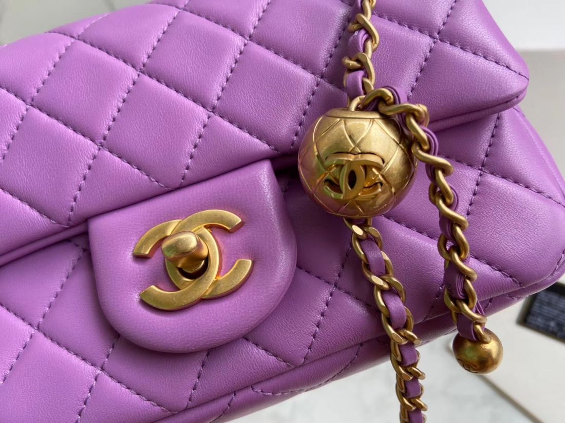 CHANEL Shoulder Flap Bag 20 cm