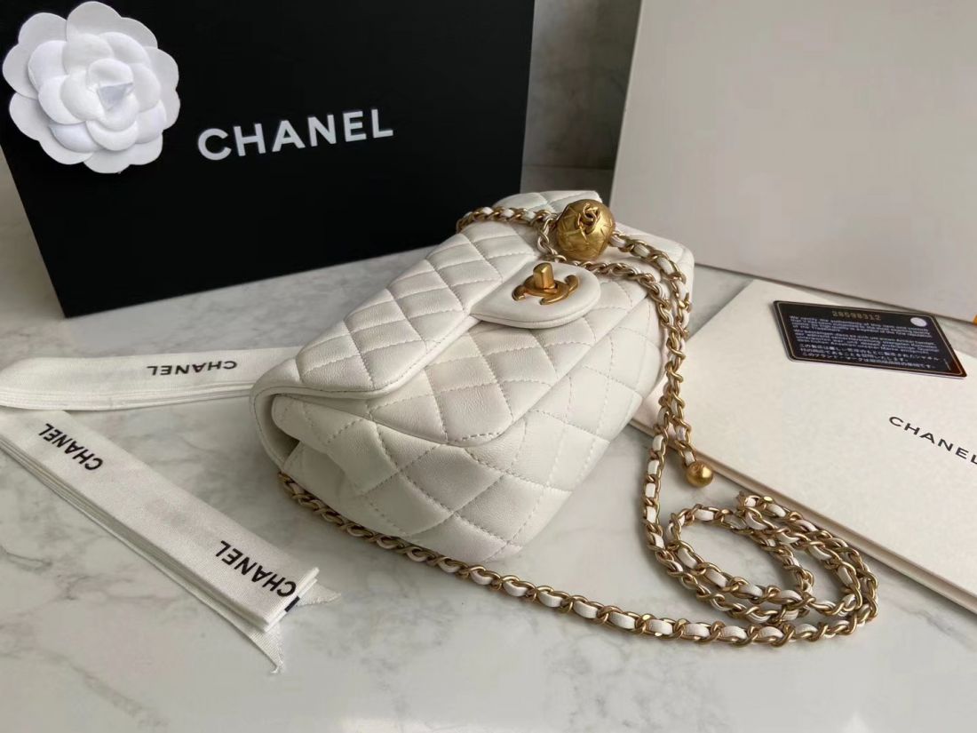 CHANEL Shoulder Flap Bag 20 cm