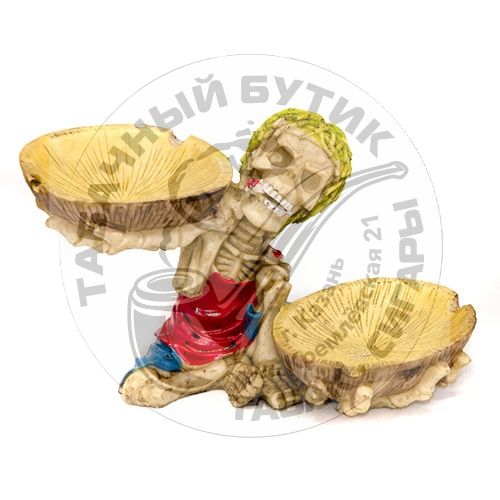 Пепельница для сигарет Скелет с кокосами