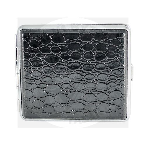 Портсигар черная кожа