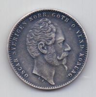 1 риксдалер 1857 года Швеция