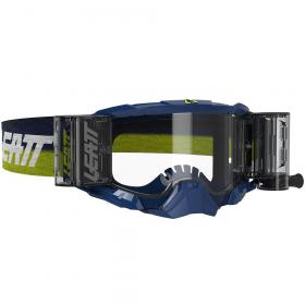 Leatt Velocity 5.5 Roll-Off Ink/Clear 83%, очки для мотокросса и эндуро с системой грязеочистки
