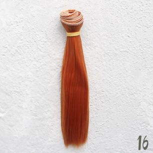 Трессы для создания причеcки куклам - 15 СМ рыжие