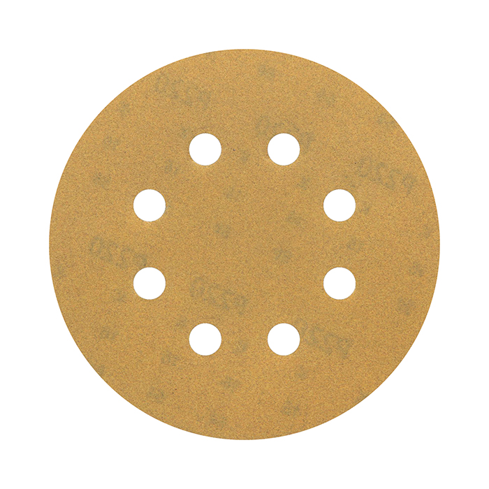 Sia Abrasives siaone 1944 Шлифовальный круг на липучке 125мм., 8 отверстий, P220, в упаковке 50шт.