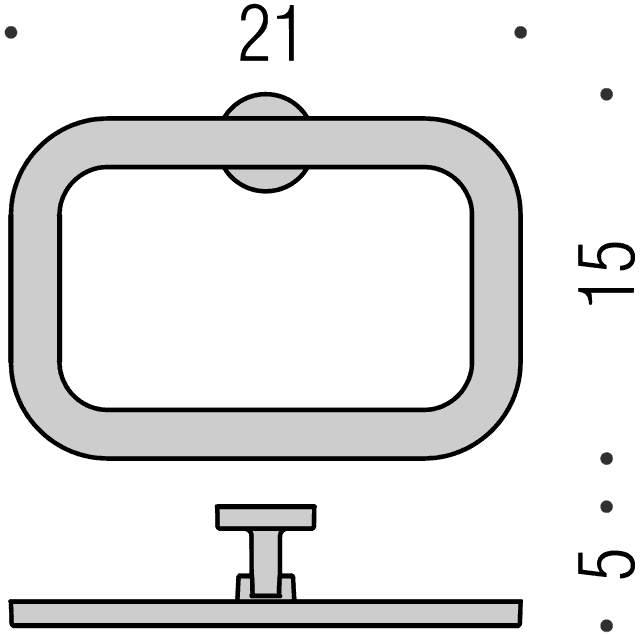 Полотенцедержатель Colombo Nordic B5231 схема 2