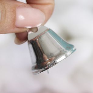 Аксессуар для куклы - колокольчик металлический,  2.5 см (3 шт.)