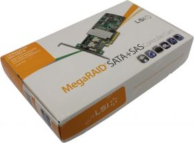 Контроллер LSI MegaRAID SAS 9260-8i  LSI00198  (RTL)  PCI-Ex8, 8-port SAS / SATA 6Gb / s RAID 0 / 1 / 5 / 6 / 10 / 50 / 60, Cache 512Mb