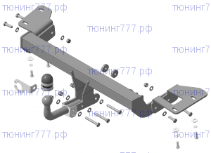 Фаркоп (тсу) Motodor, крюк на болтах, а/м до 06.2015