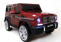 Детский электромобиль Мercedes-Benz G65 вишневый глянец