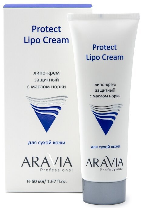 Липо-крем защитный с маслом норки, 50 мл. Aravia Professional