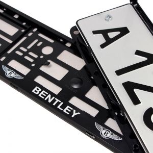 Номерные рамки для номера Bentley - черные