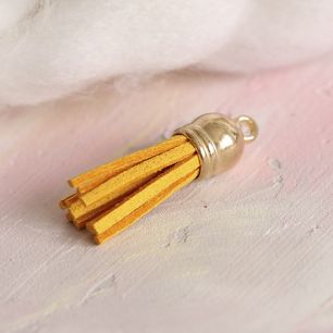 Кисточка декоративная желтая 4 см