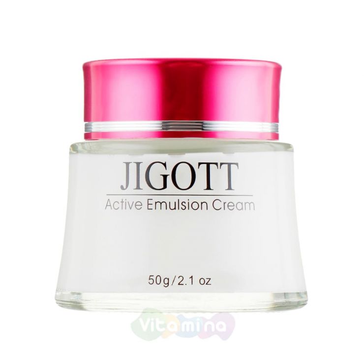 Jigott Интенсивно увлажняющий крем-эмульсия Active Emulsion Cream, 50 г