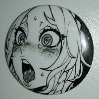 Значок (Средний 37 мм) Ahegao