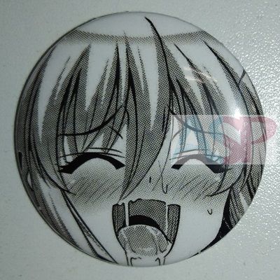 Значок (Средний 37 мм) Ahegao