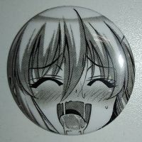 Значок (Средний 37 мм) Ahegao