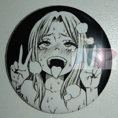 Значок (Средний 37 мм) Ahegao