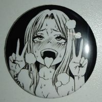 Значок (Средний 37 мм) Ahegao