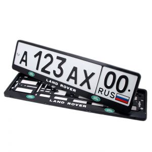 Номерные рамки для номера Land Rover - черные