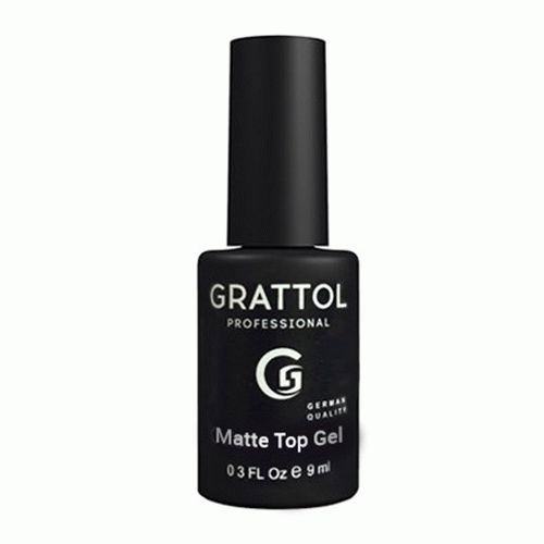 ТОП МАТОВЫЙ ДЛЯ ГЕЛЬ-ЛАКА GRATTOL MATTE TOP GEL, 9МЛ