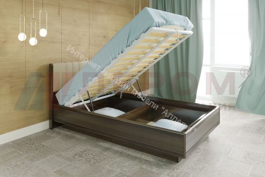 Карина Кровать КР-1012 (1,4х2,0) с П/Мех. и мягким изголовьем