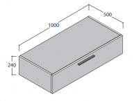 Тумба с ящиком Globo Arredo Wood S10024 100х50 схема 1