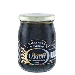 Соус Giuliano Tartufi Salsa Nera al Tartufio с трюфелем и чернилами каракатицы 500 г - Италия