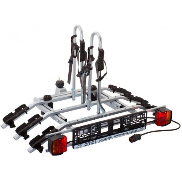 Велоплатформа на фаркоп Amos TYTAN 3 Plus (для 3х велосипедов)