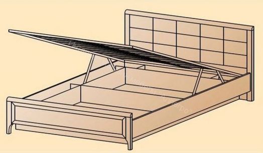 Карина Кровать КР-1034 (1,8х2,0) с П/Мех. и мягким изголовьем