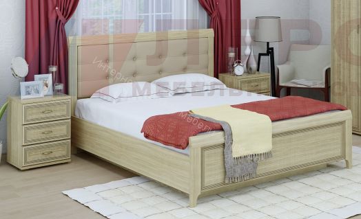 Карина Кровать КР-1034 (1,8х2,0) с П/Мех. и мягким изголовьем